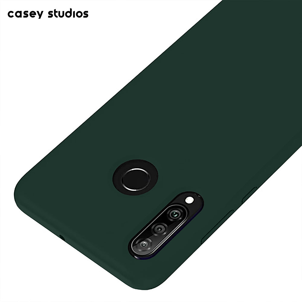 Husa Soft Silicone - Huawei P30 Lite/P30 Lite New Edition - Dark Marine Green
