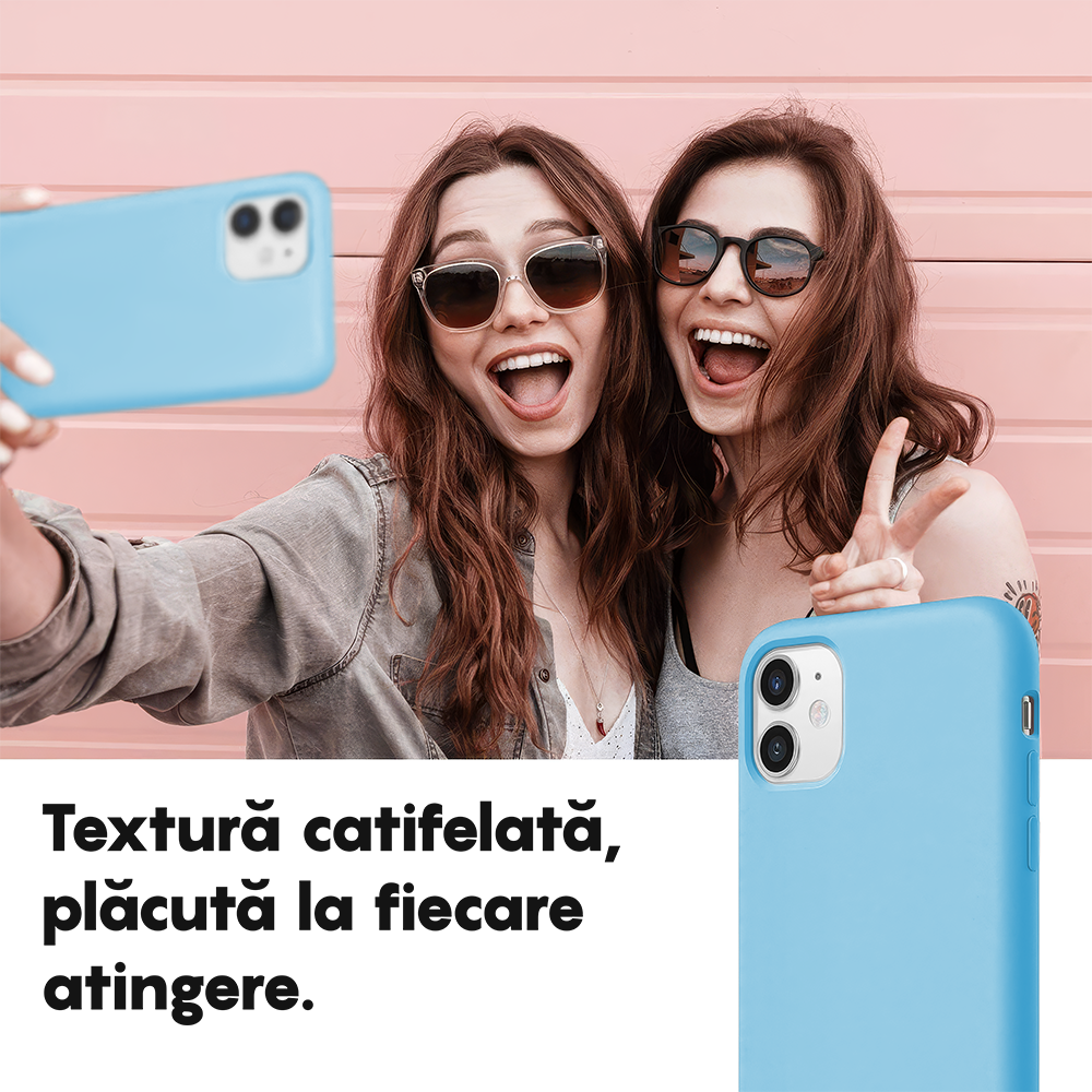 Husa Soft Silicone - iPhone 11 - Cadet Blue