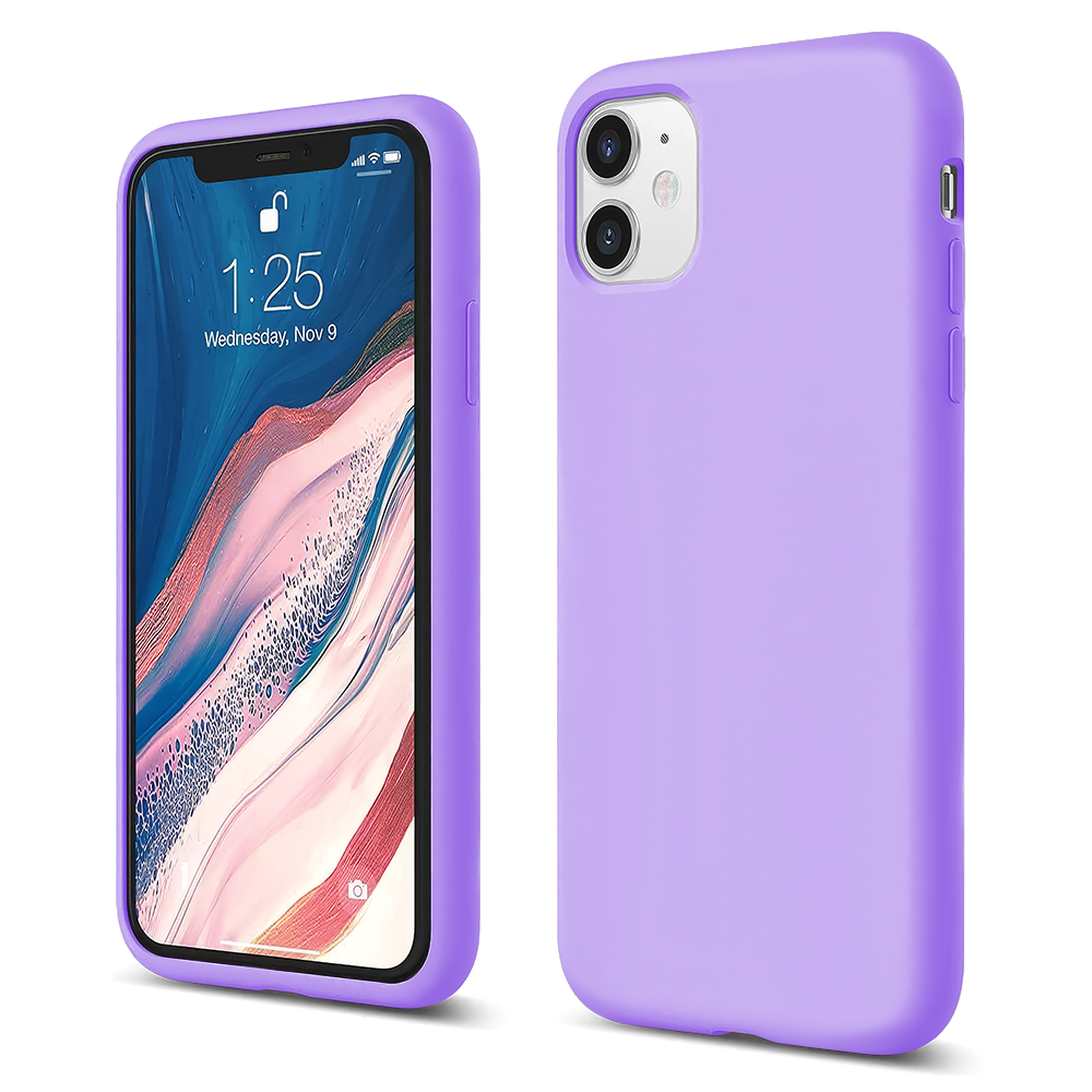 Husa Soft Silicone - iPhone 11 - Light Lilac