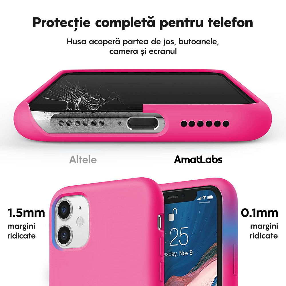 Husa Soft Silicone - iPhone 11 - Fuchsia
