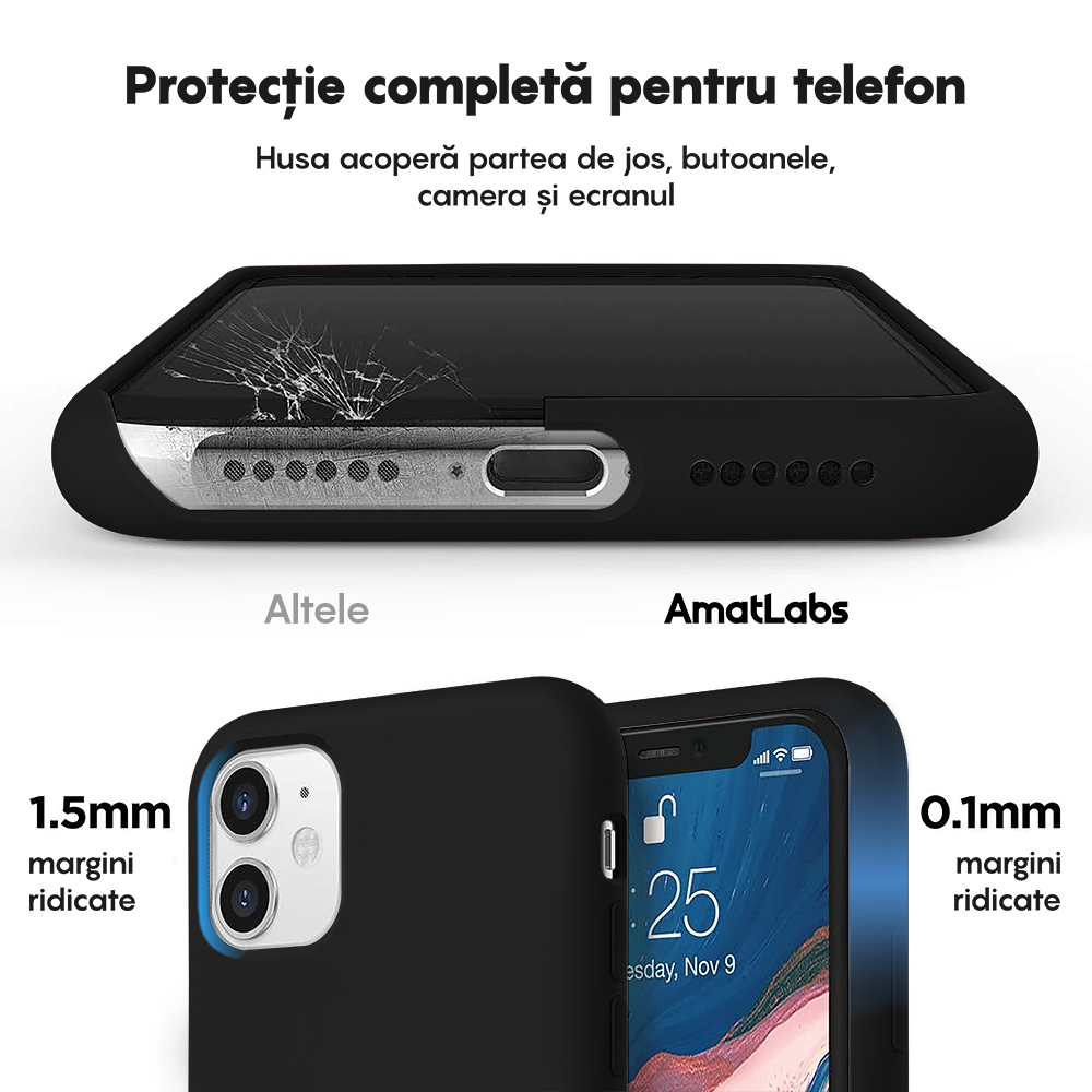 Husa Soft Silicone - iPhone 11 - Negru