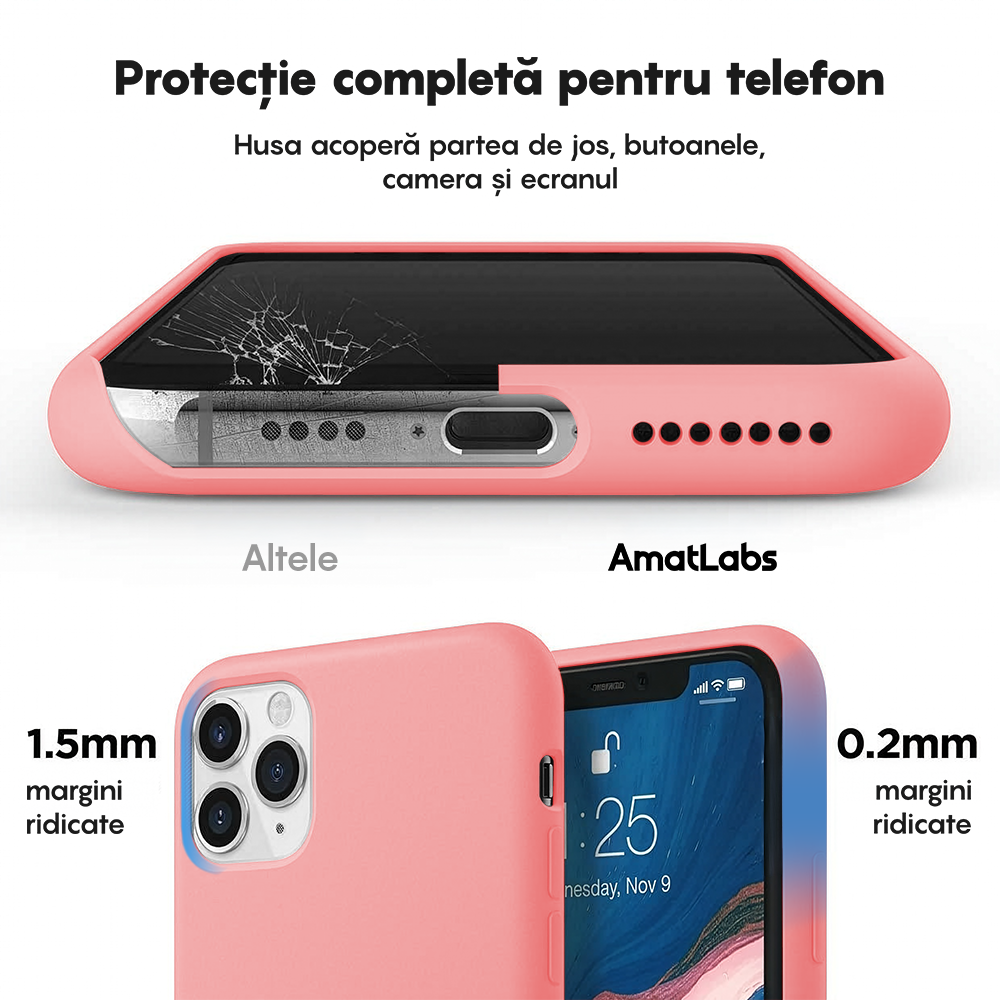 Husa Soft Silicone - iPhone 11 Pro Max - Roz