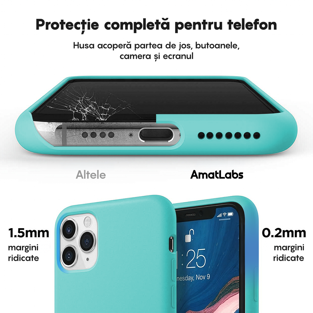 Husa Soft Silicone - iPhone 11 Pro Max - Turqoise
