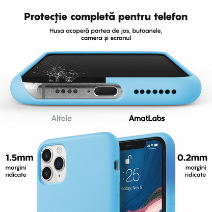 Husa Soft Silicone - iPhone 11 Pro - Cadet Blue