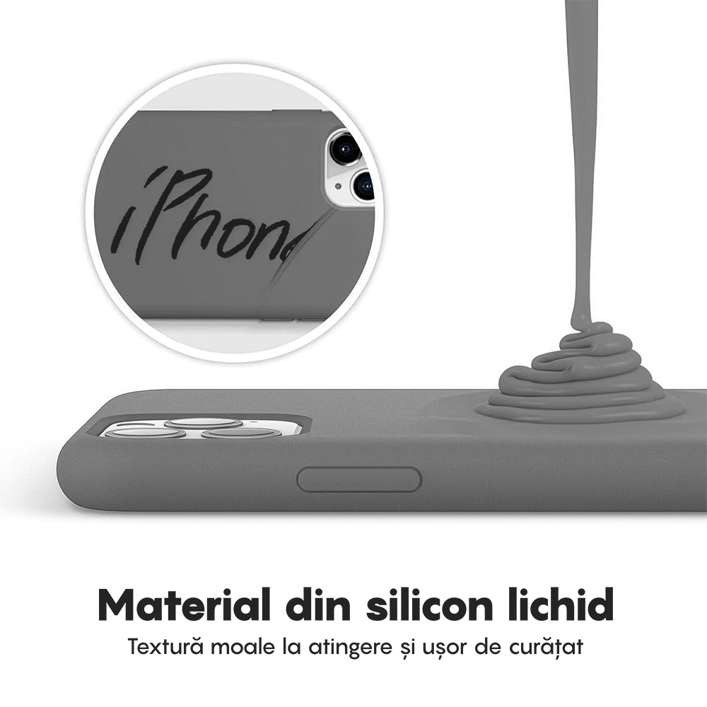 Husa Soft Silicone - iPhone 11 Pro - Dark Gray