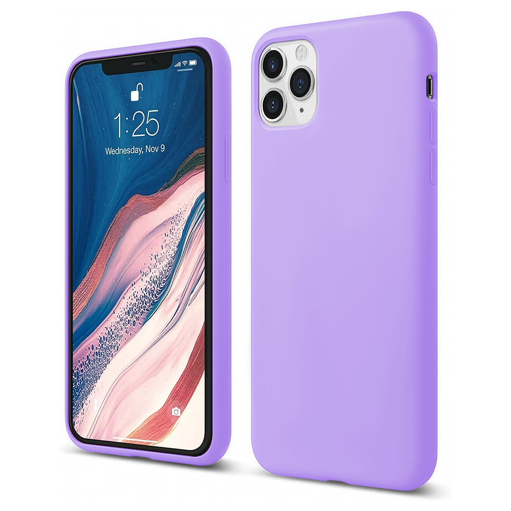Husa Soft Silicone - iPhone 11 Pro - Light Lilac