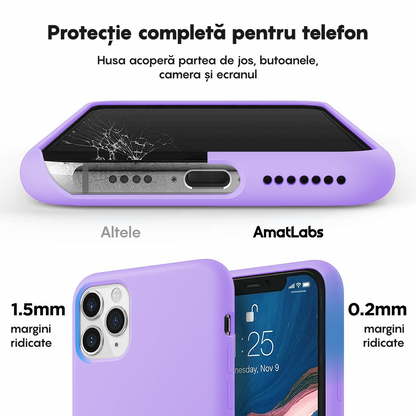 Husa Soft Silicone - iPhone 11 Pro - Light Lilac