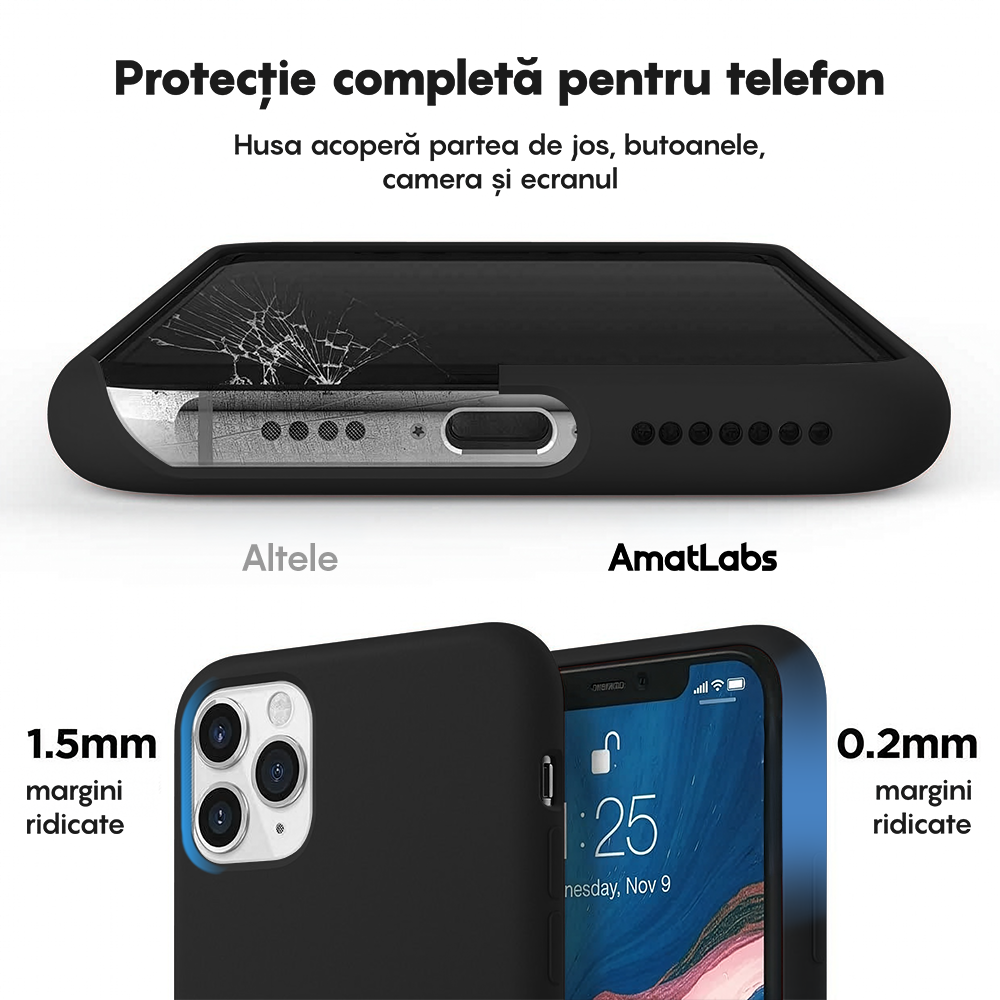 Husa Soft Silicone - iPhone 11 Pro - Negru
