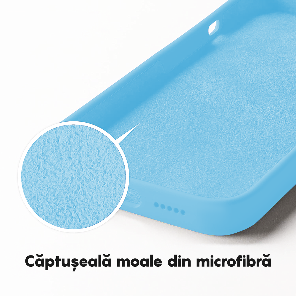 Husa Soft Silicone - iPhone 12/12 Pro - Cadet Blue