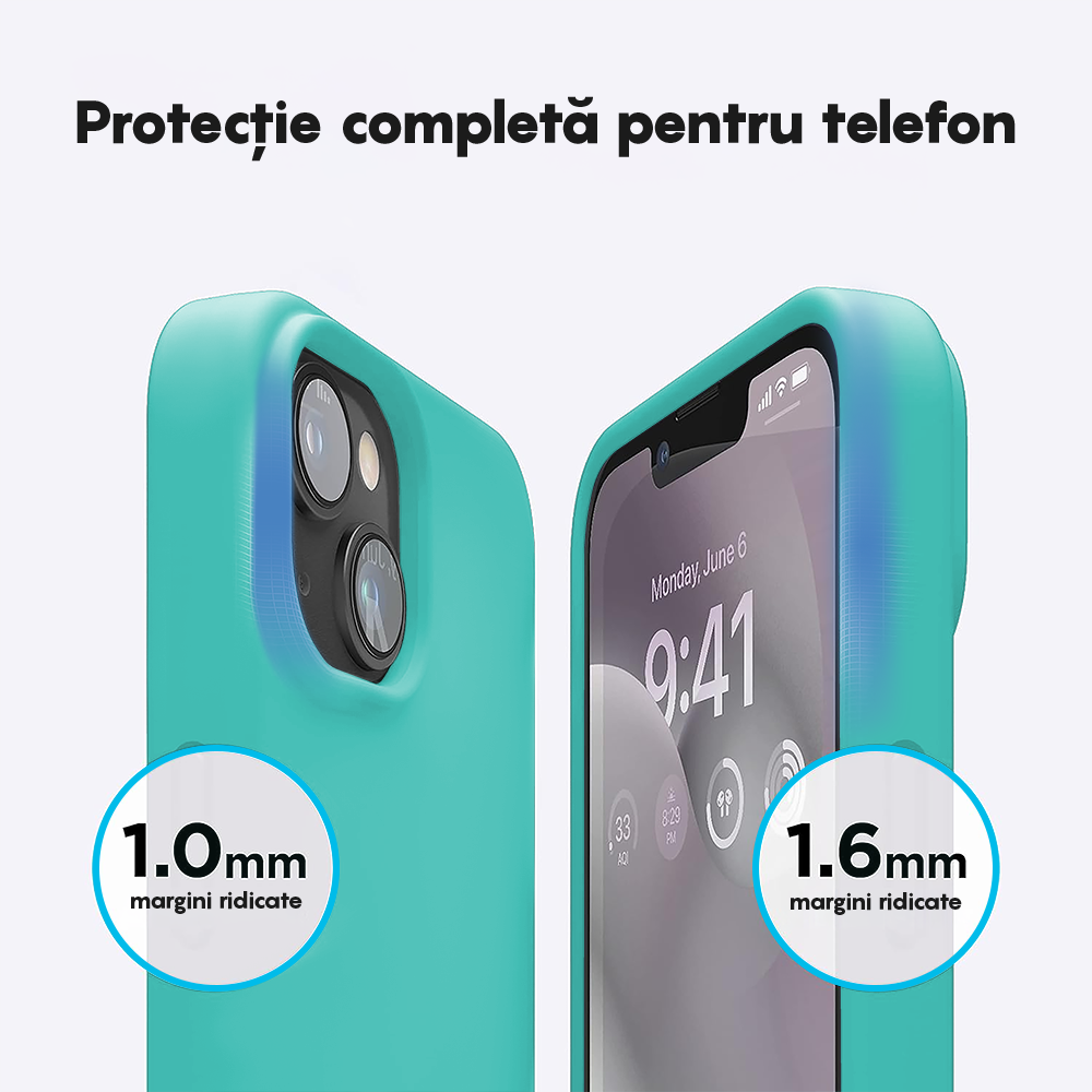 Husa Soft Silicone - iPhone 12/12 Pro - Turqoise