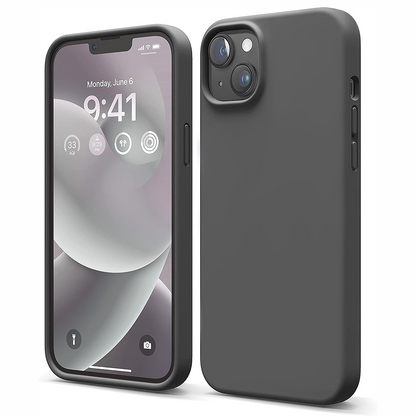 Husa Soft Silicone - iPhone 12/12 Pro - Gri Inchis