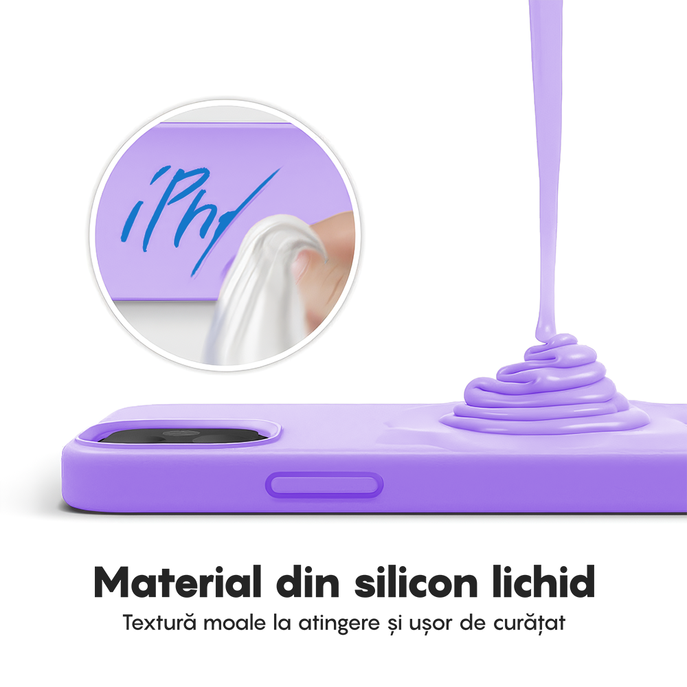 Husa Soft Silicone - iPhone 12/12 Pro - Light Lilac