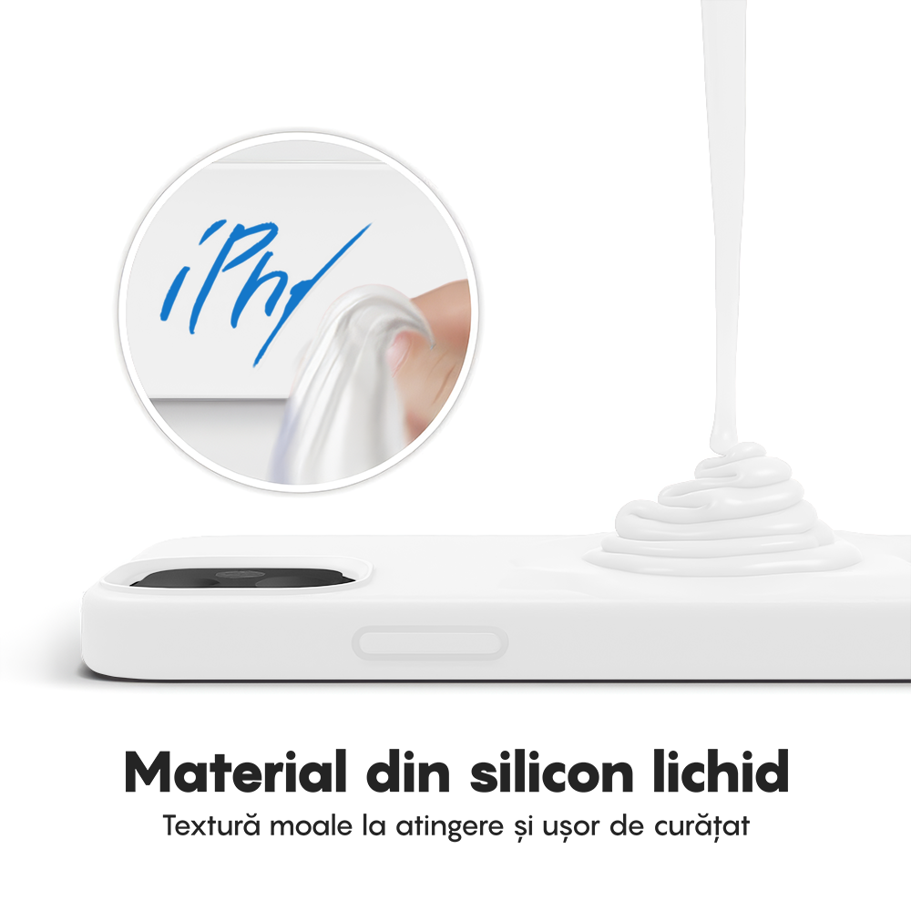Husa Soft Silicone - iPhone 12/12 Pro - White