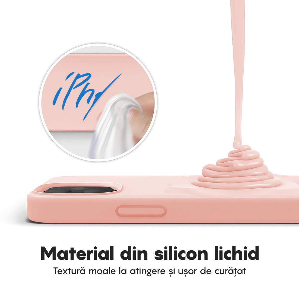 Husa Soft Silicone - iPhone 12/12 Pro - Pink Sand