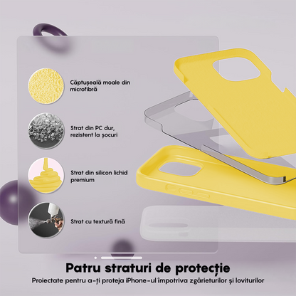 Husa Soft Silicone - iPhone 12 Mini - Yellow