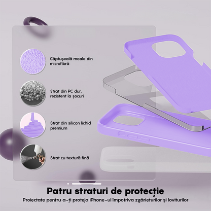 Husa Soft Silicone - iPhone 12 Mini - Light Lilac
