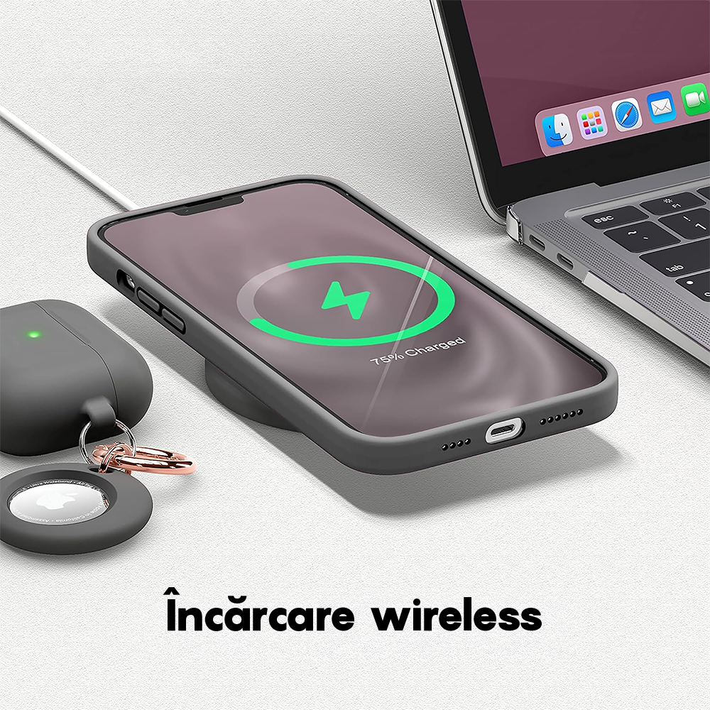 Husa Soft Silicone - iPhone 12 Pro Max - Dark Gray