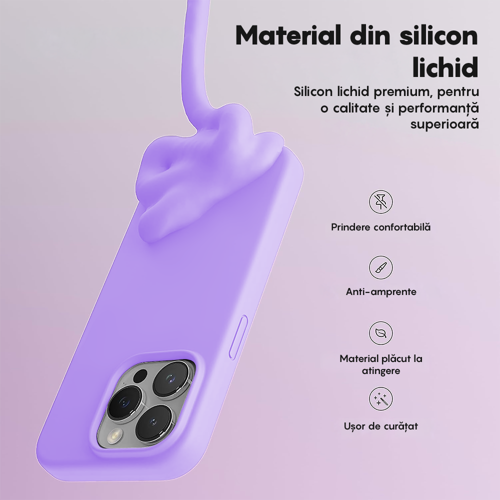 Husa Soft Silicone - iPhone 12 Pro Max - Light Lilac