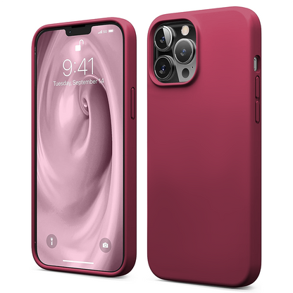 Husa Soft Silicone - iPhone 12 Pro Max - Burgundy