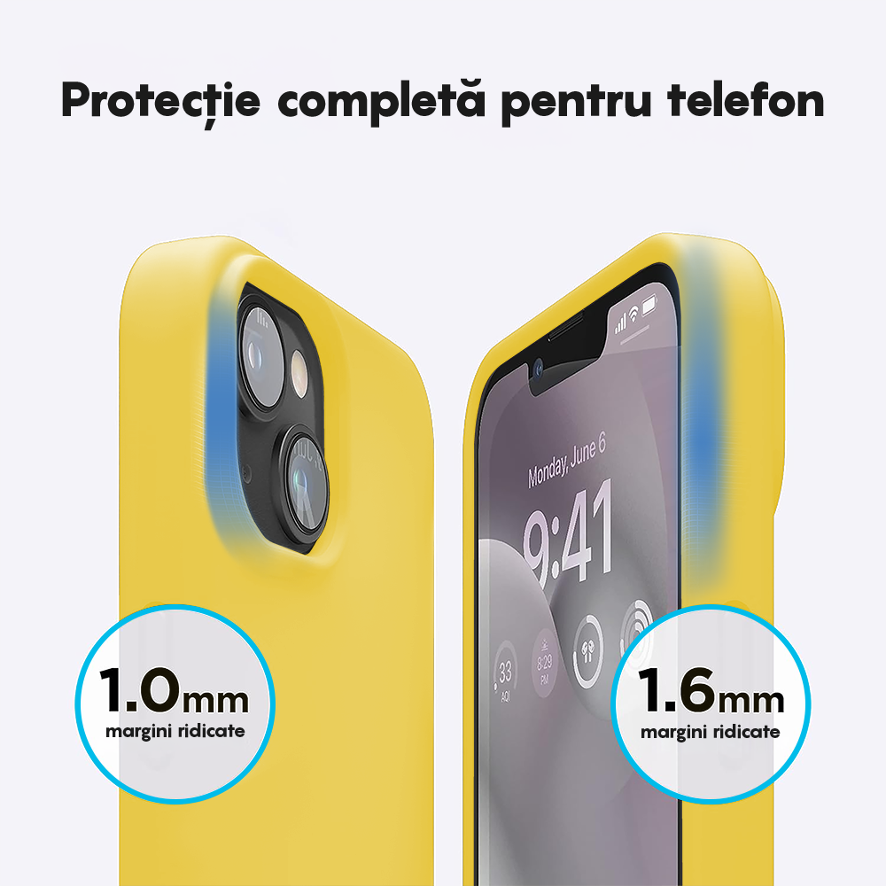 Husa Soft Silicone - iPhone 13 Mini - Yellow