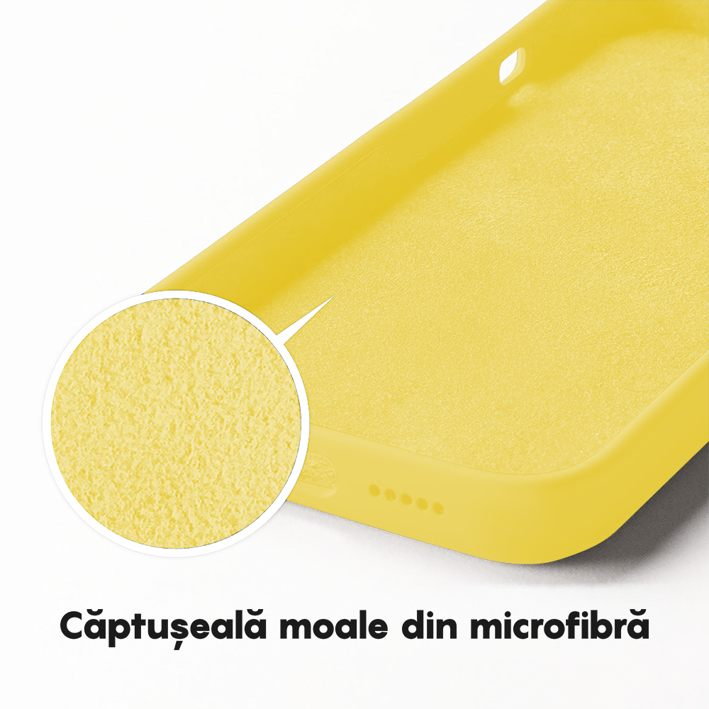 Husa Soft Silicone - iPhone 13 Mini - Yellow