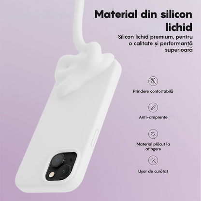 Husa Soft Silicone - iPhone 13 Mini - Alb