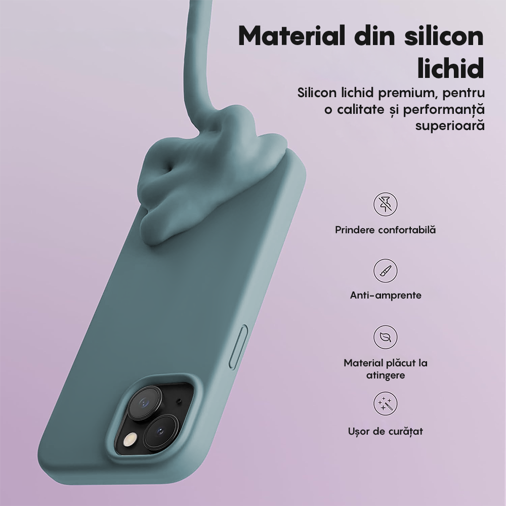 Husa Soft Silicone - iPhone 13 - Midnight Blue