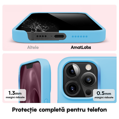 Husa Soft Silicone - iPhone 13 Pro Max - Cadet Blue