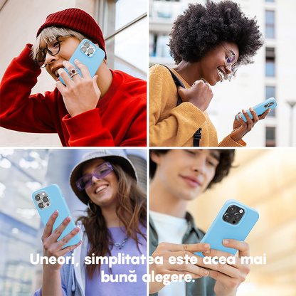 Husa Soft Silicone - iPhone 13 Pro Max - Cadet Blue