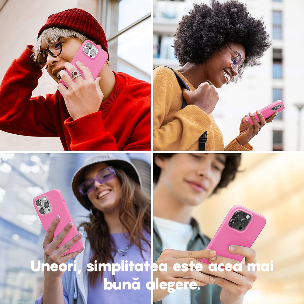 Husa Soft Silicone - iPhone 13 Pro Max - Fuchsia