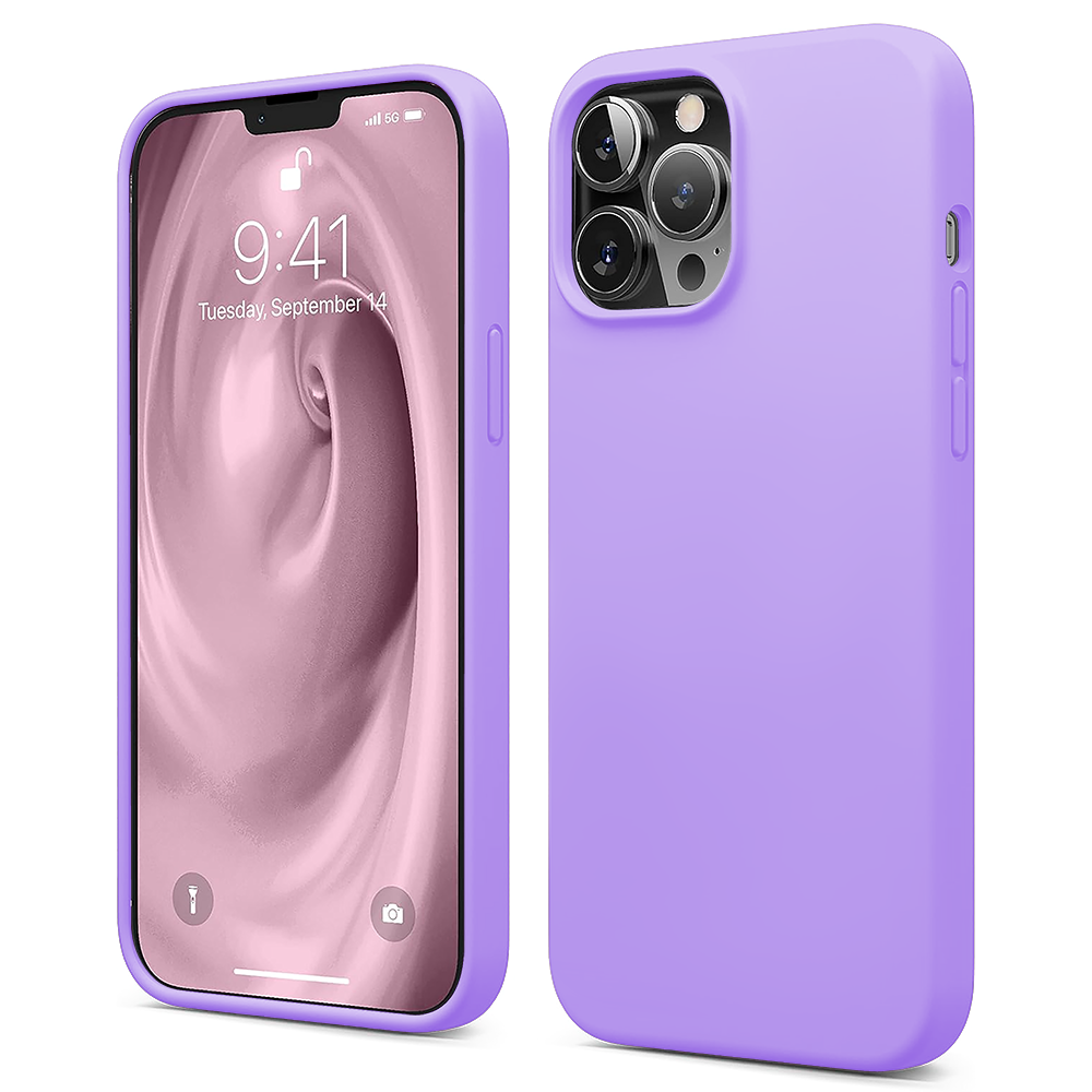 Husa Soft Silicone - iPhone 13 Pro - Light Lilac