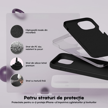 Husa Soft Silicone - iPhone 13 Pro - Negru