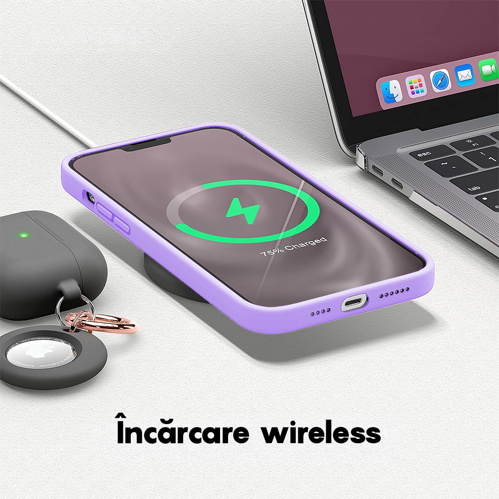 Husa Soft Silicone - iPhone 14 - Light Lilac
