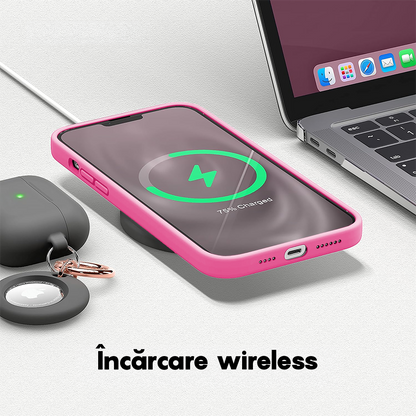 Husa Soft Silicone - iPhone 14 - Fuchsia