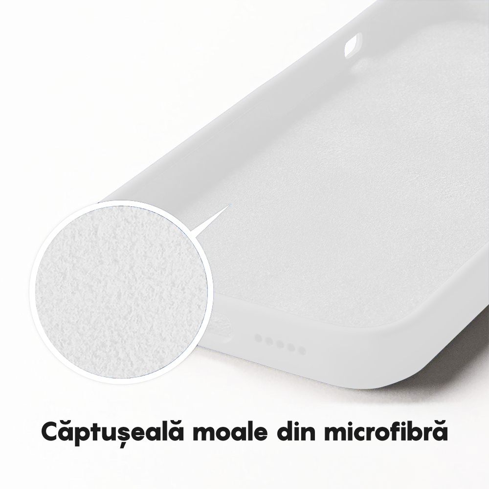 Husa Soft Silicone - iPhone 14 - Alb
