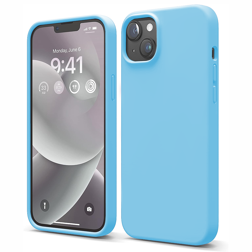 Husa Soft Silicone - iPhone 14 Plus - Cadet Blue