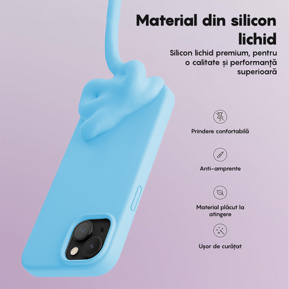 Husa Soft Silicone - iPhone 14 Plus - Cadet Blue