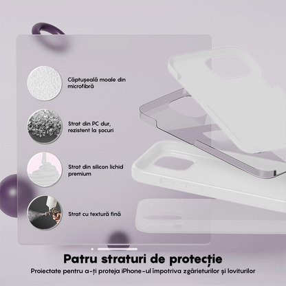Husa Soft Silicone - iPhone 14 Plus - Alb