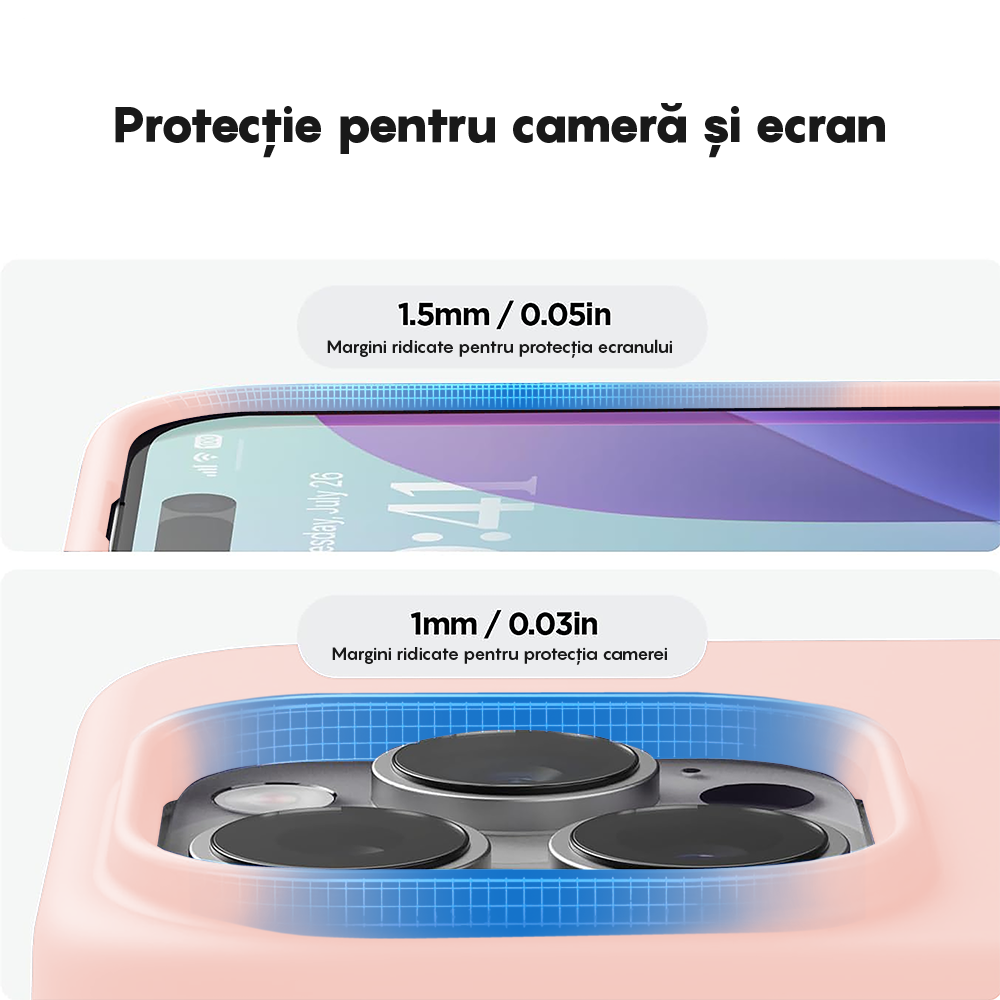 Husa Soft Silicone - iPhone 14 Pro Max - Pink Sand