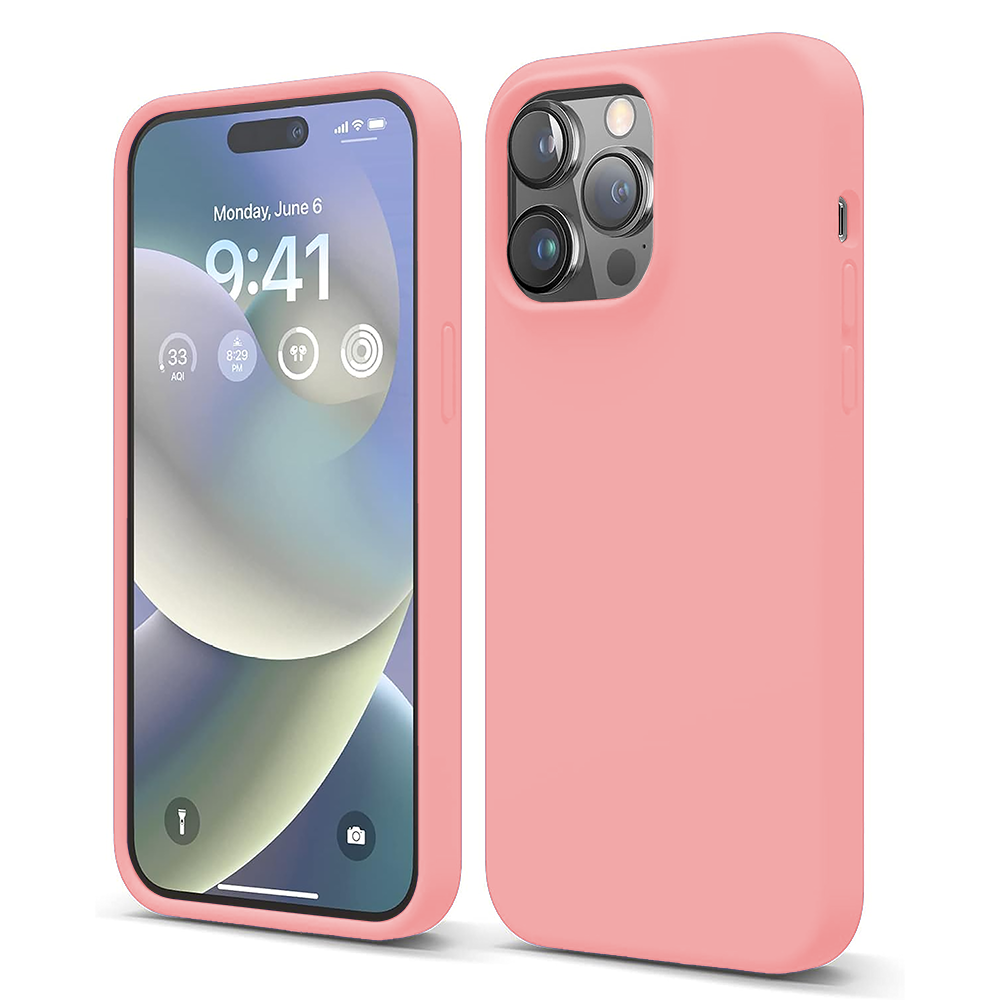 Husa Soft Silicone - iPhone 14 Pro - Roz
