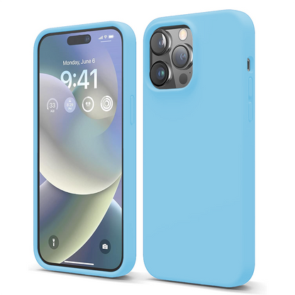 Husa Soft Silicone - iPhone 14 Pro - Cadet Blue