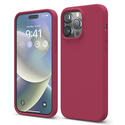 Husa Soft Silicone - iPhone 14 Pro - Burgundy