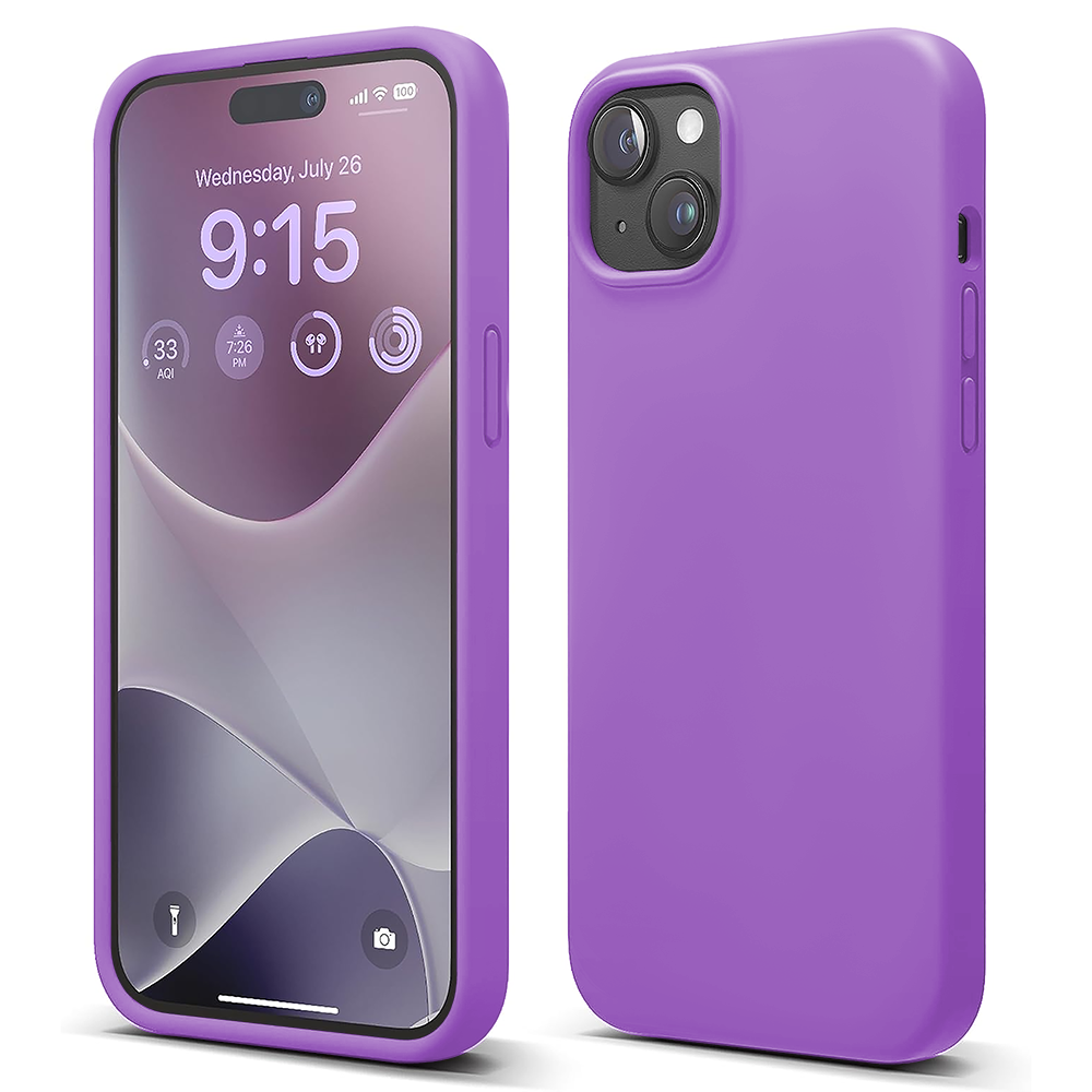Husa Soft Silicone - iPhone 15 - Light Purple