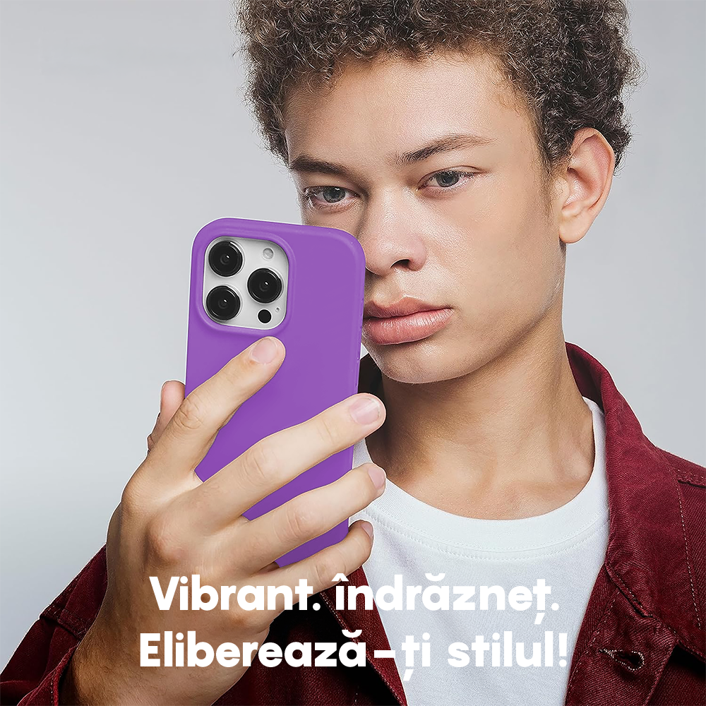 Husa Soft Silicone - iPhone 15 - Light Purple