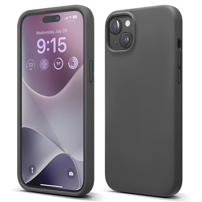 Husa Soft Silicone - iPhone 15 - Dark Grey