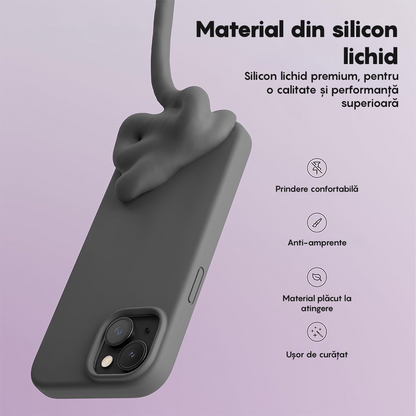 Husa Soft Silicone - iPhone 15 - Dark Grey