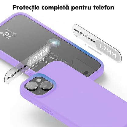 Husa Soft Silicone - iPhone 15 - Light Lilac