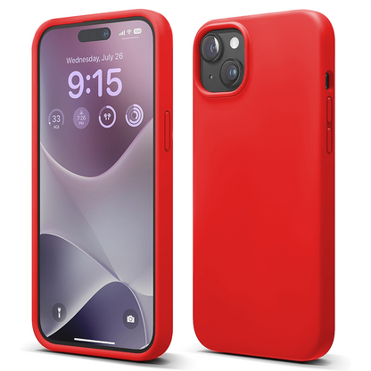 Husa Soft Silicone - iPhone 15 - Rosu