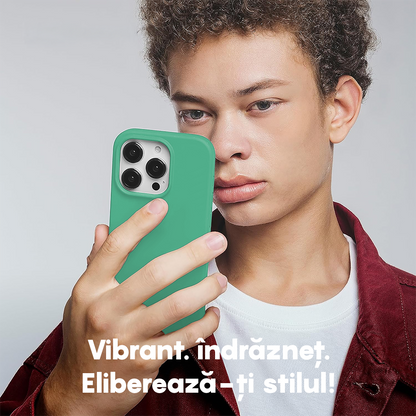 Husa Soft Silicone - iPhone 15 - Webster Green