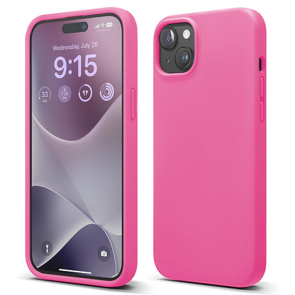 Husa Soft Silicone - iPhone 15 - Fuchsia